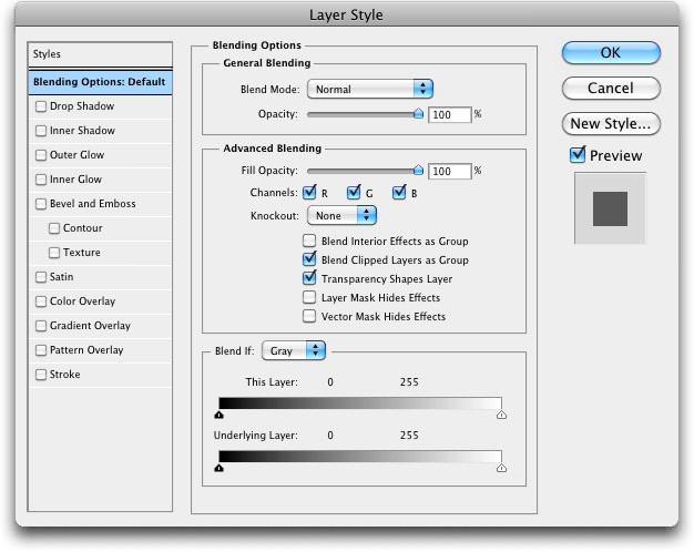 Adobe Photoshop'Ta Blending Options Seçenekleri Tanitimi